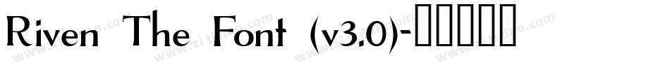 Riven The Font (v3.0)字体转换